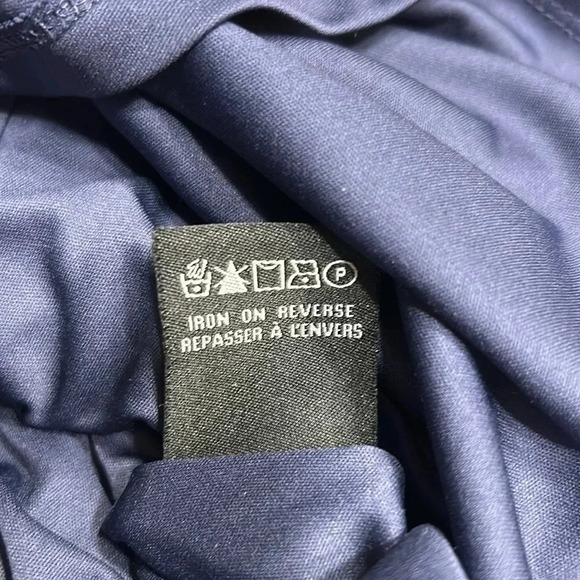 Le Château dress women SM.Blue,floral,long sleeve,bell sleeve,criss cross back - Picture 11 of 14